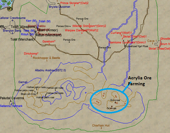 Hollowshade Moor Acrylia Ore Farming